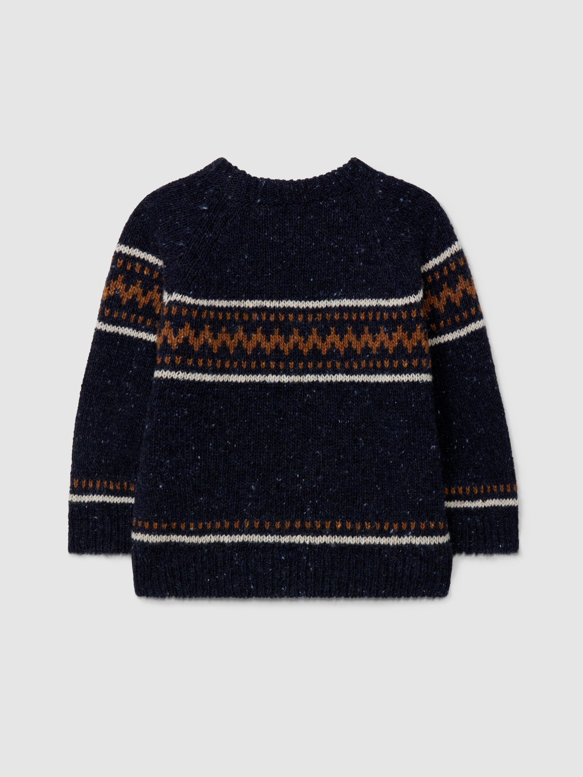 Knitted jacquard jumper