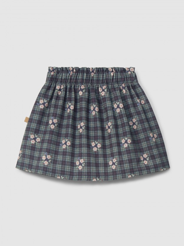 Print skirt with pockets Print skirt with pockets