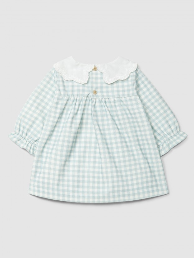 Vestido en pana estampada