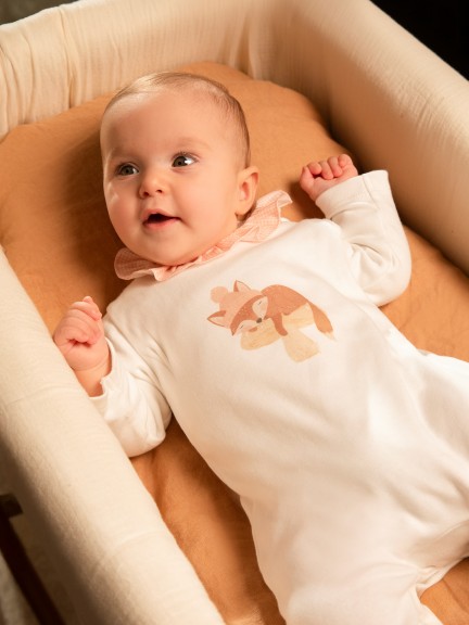 Robe carreaux vichy et renard