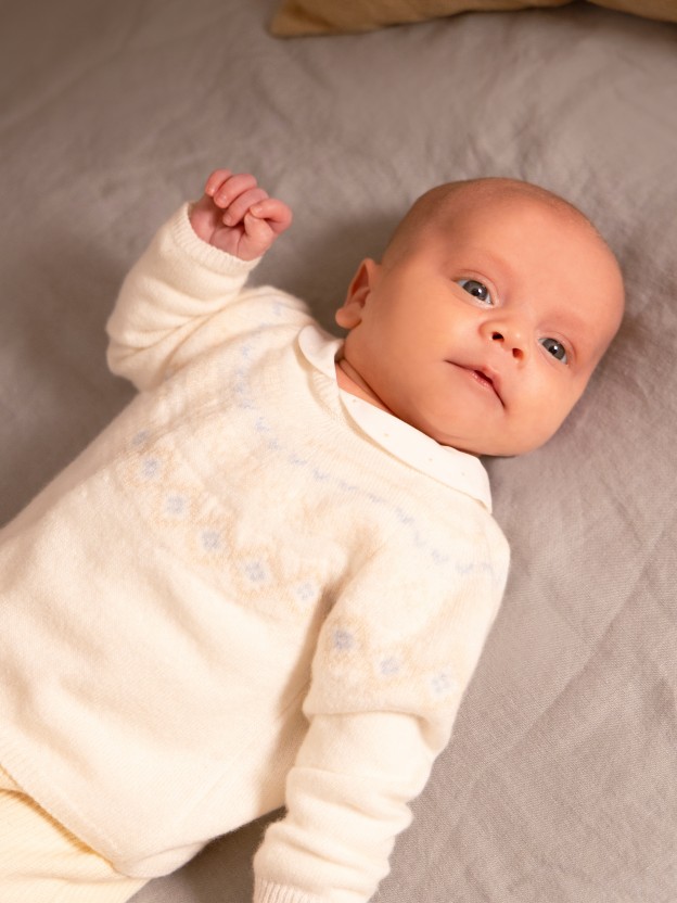 Pull tricot� jacquard