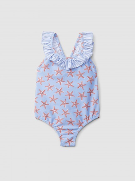 Starfish and stripes swimsuit