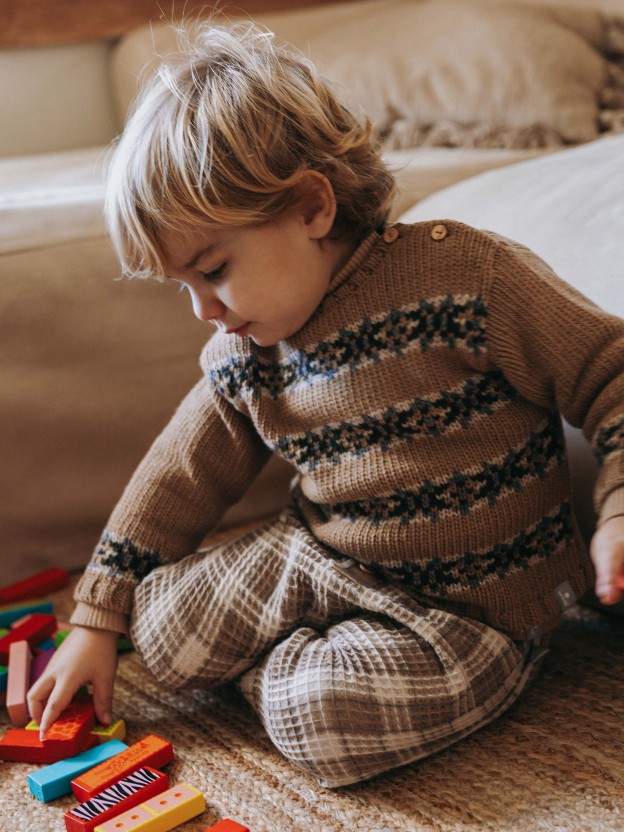 Knitted jumper with jacquard Knitted jumper with jacquard
