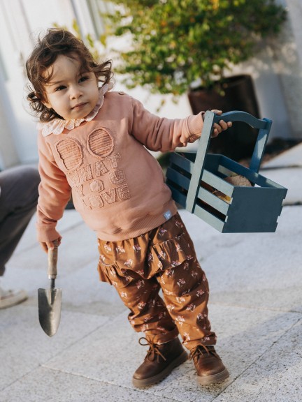 Cal�as flores com bolsos