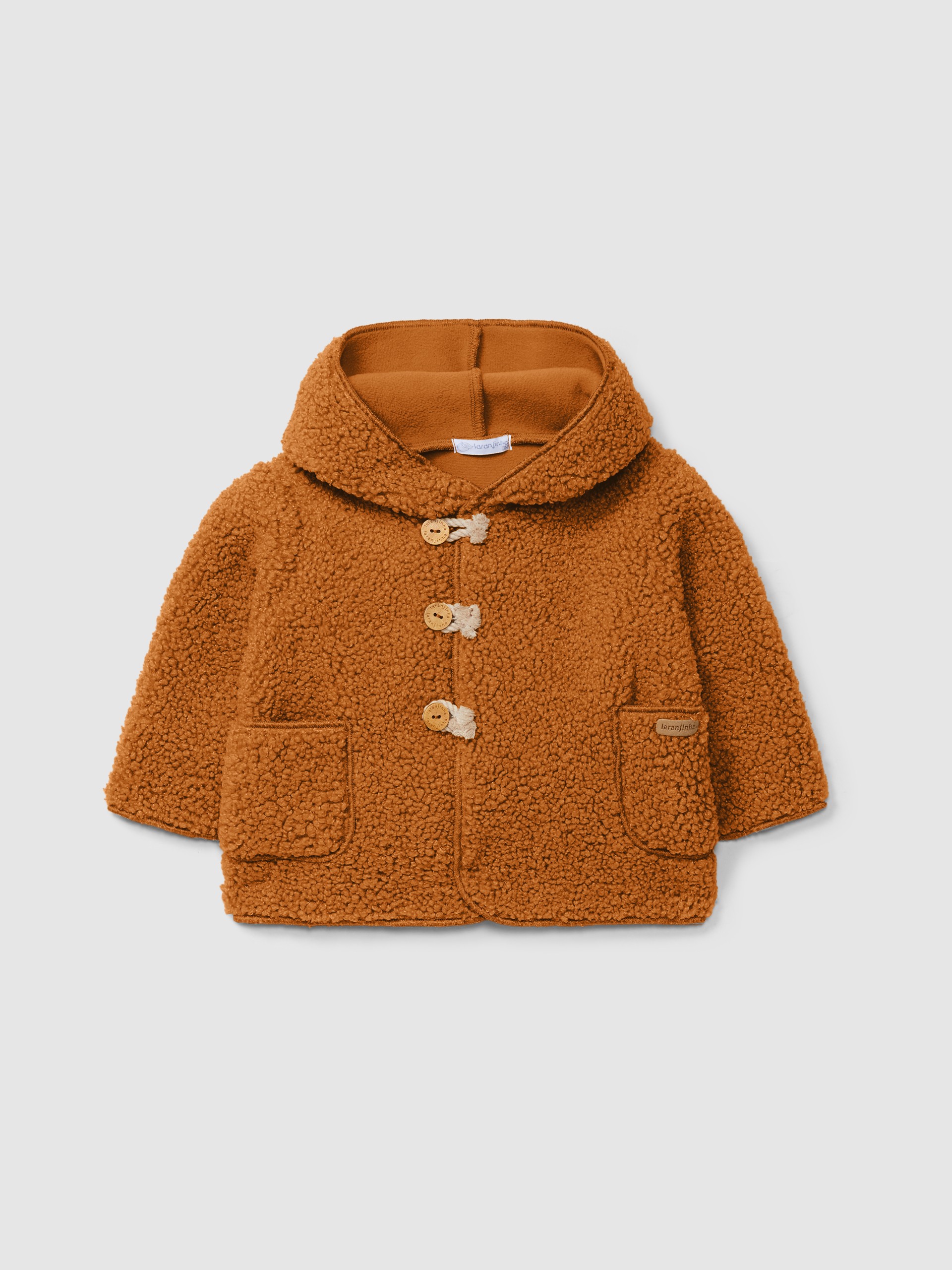 Hooded fur jacket