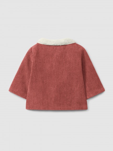 Corduroy jacket with fur Corduroy jacket with fur