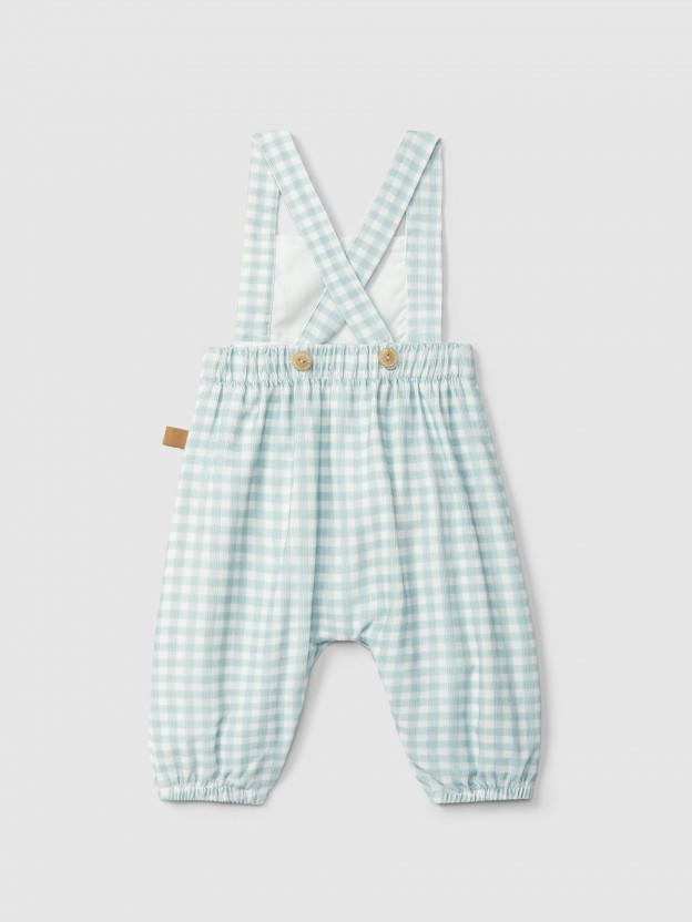 Dungarees in print corduroy