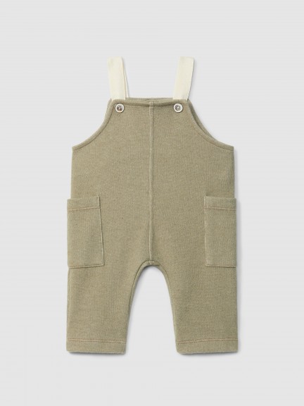 Dungarees in double-layered jersey with pockets