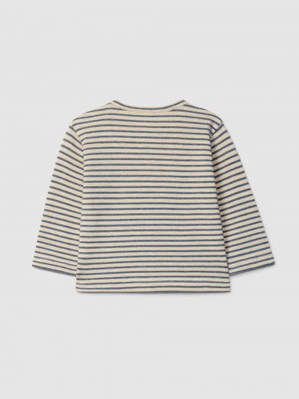 Longsleeve in striped piqué Longsleeve in striped piqué