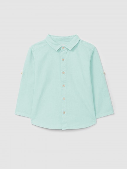 Plain shirt with collar Plain shirt with collar