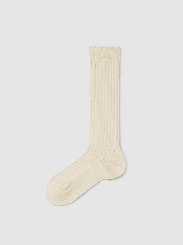Chaussettes hautes côtelées Cóndor Chaussettes hautes côtelées Cóndor