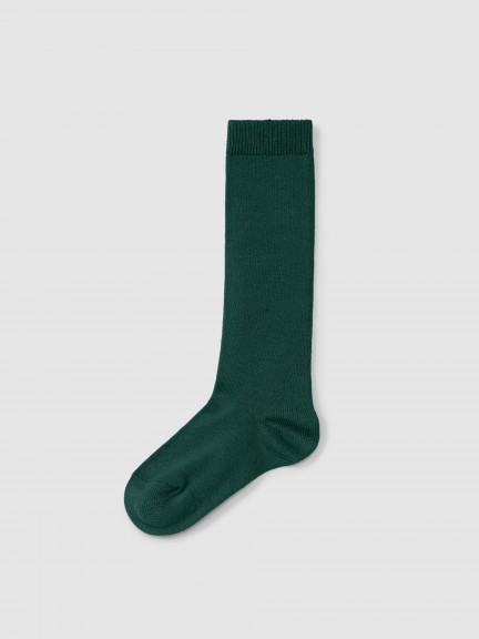 Plain stitch basic knee high socks C�ndor