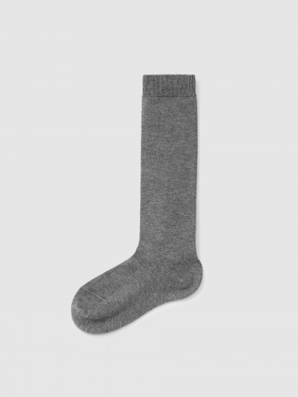 Plain stitch basic knee high socks C�ndor