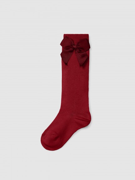 Chaussettes hautes cotton avec noeud lat�ral C�ndor