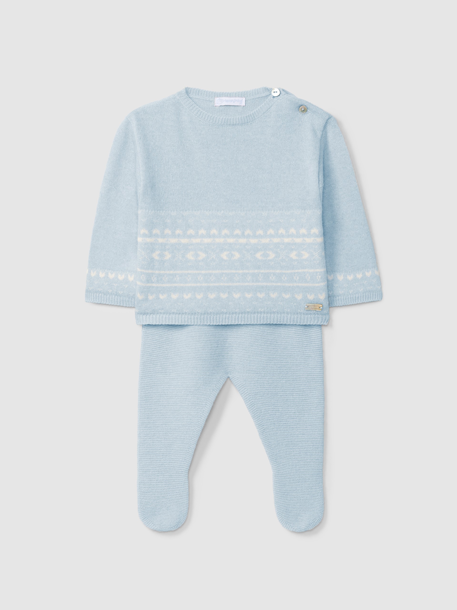 Ensemble composé de deux pièces tricoté avec jacquard