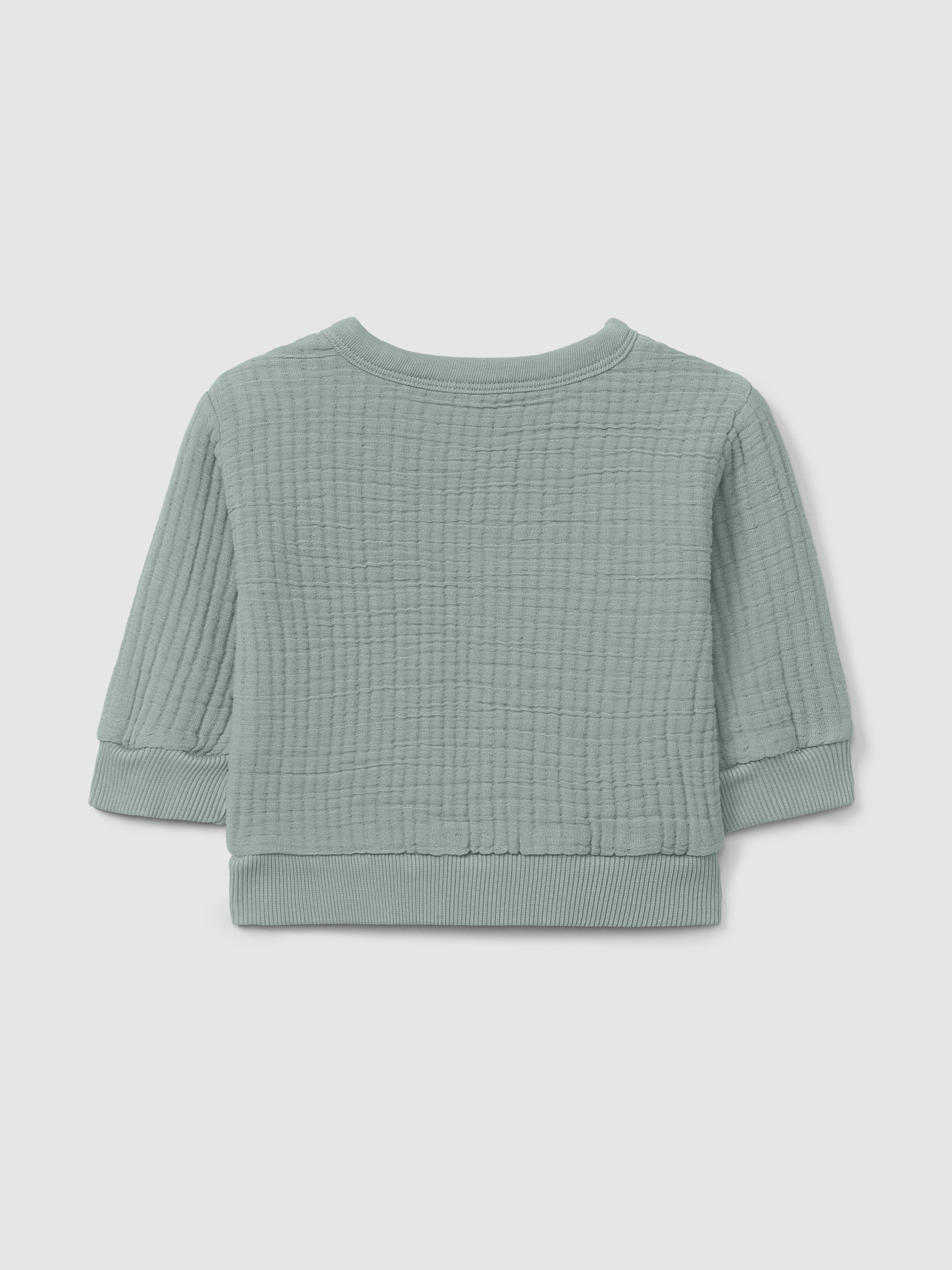 Sweatshirt en gaze double avec remplissage en coton