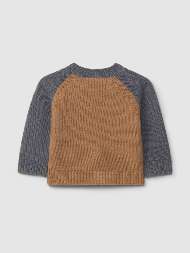 Pull tricoté avec détails en relief Pull tricoté avec détails en relief