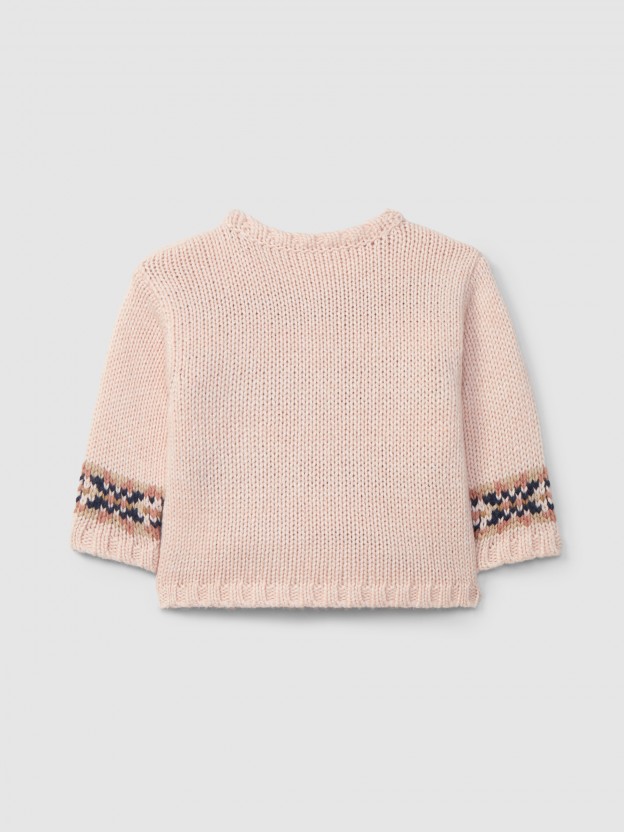 Knitted jumper with jacquard Knitted jumper with jacquard