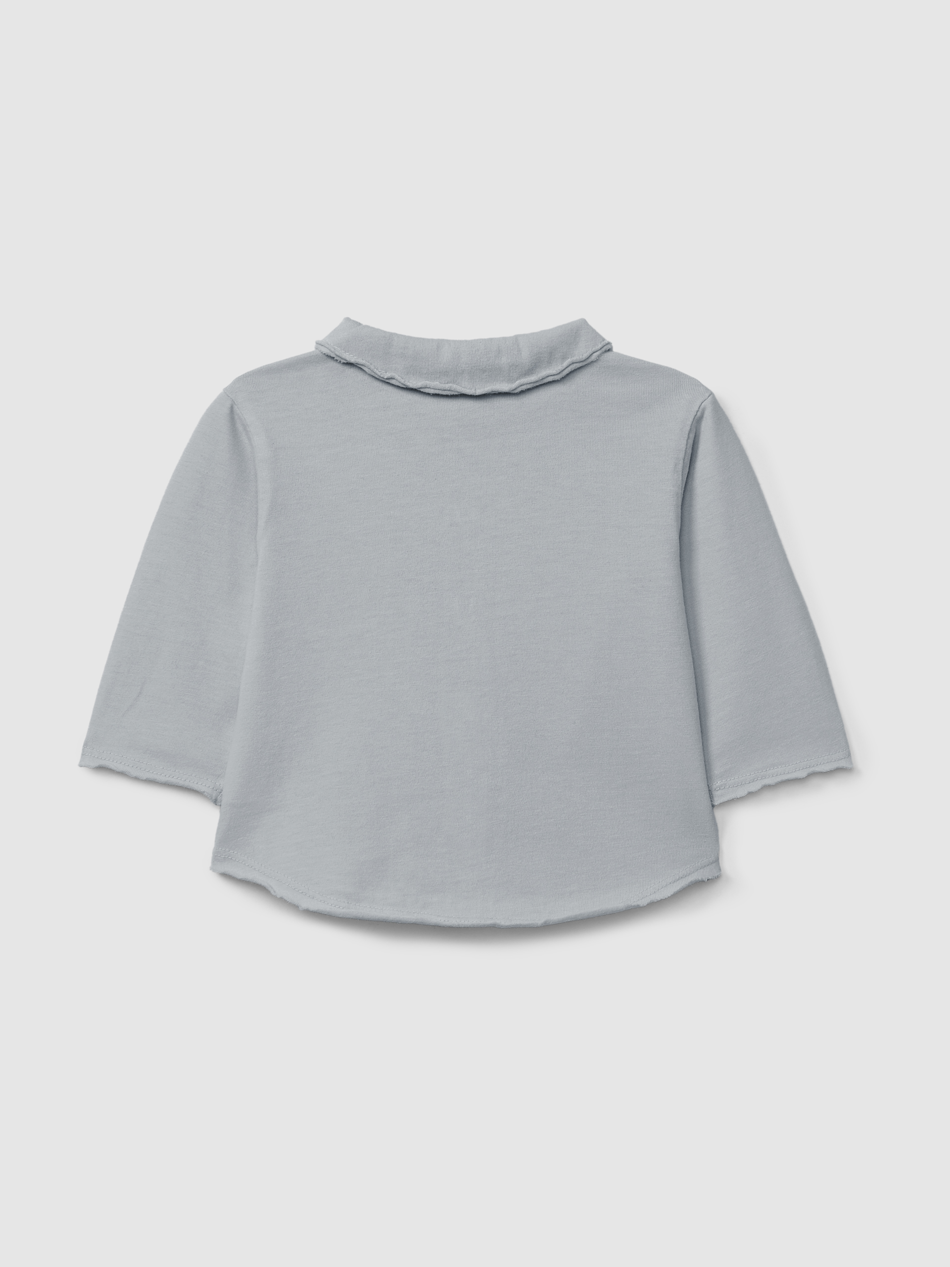 Polo con cuello de pico en algodón orgánico