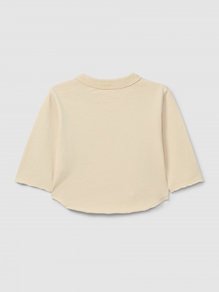 Longsleeve com bolso em algodão orgânico Longsleeve com bolso em algodão orgânico