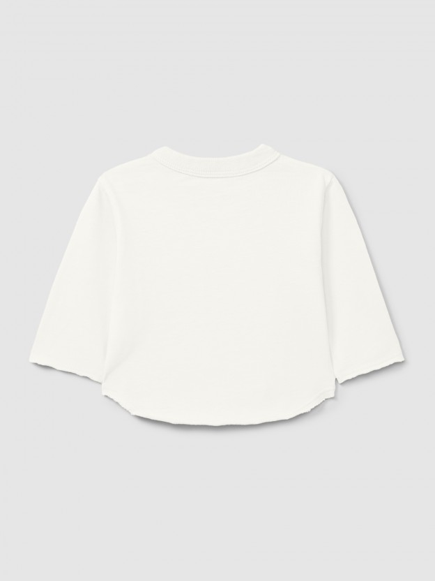 Organic cotton longsleeve with pocket
