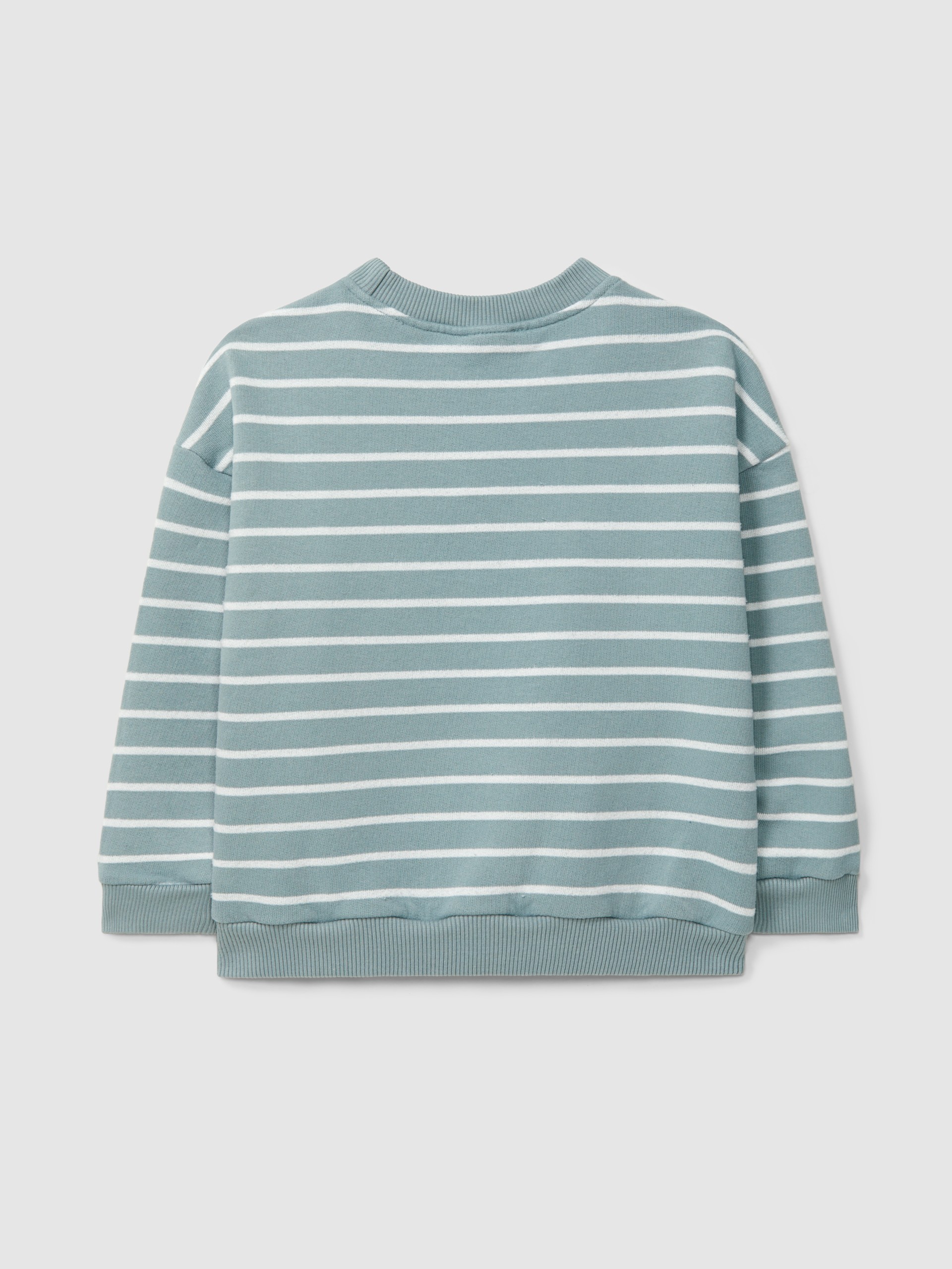 Sweatshirt en peluche à rayures