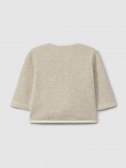 Gilet en maille double avec poches Gilet en maille double avec poches