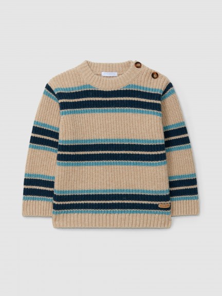 Pull tricot� � rayures