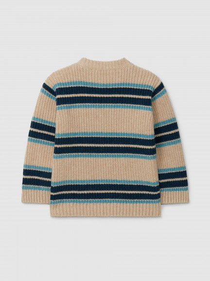 Striped knitted jumper Striped knitted jumper
