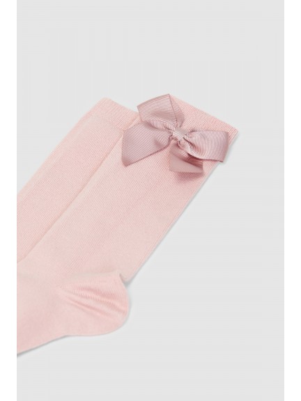 Knee-high socks with grossgrain side bow Cóndor Knee-high socks with grossgrain side bow Cóndor