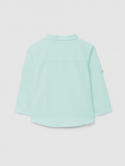 Plain shirt with collar Plain shirt with collar
