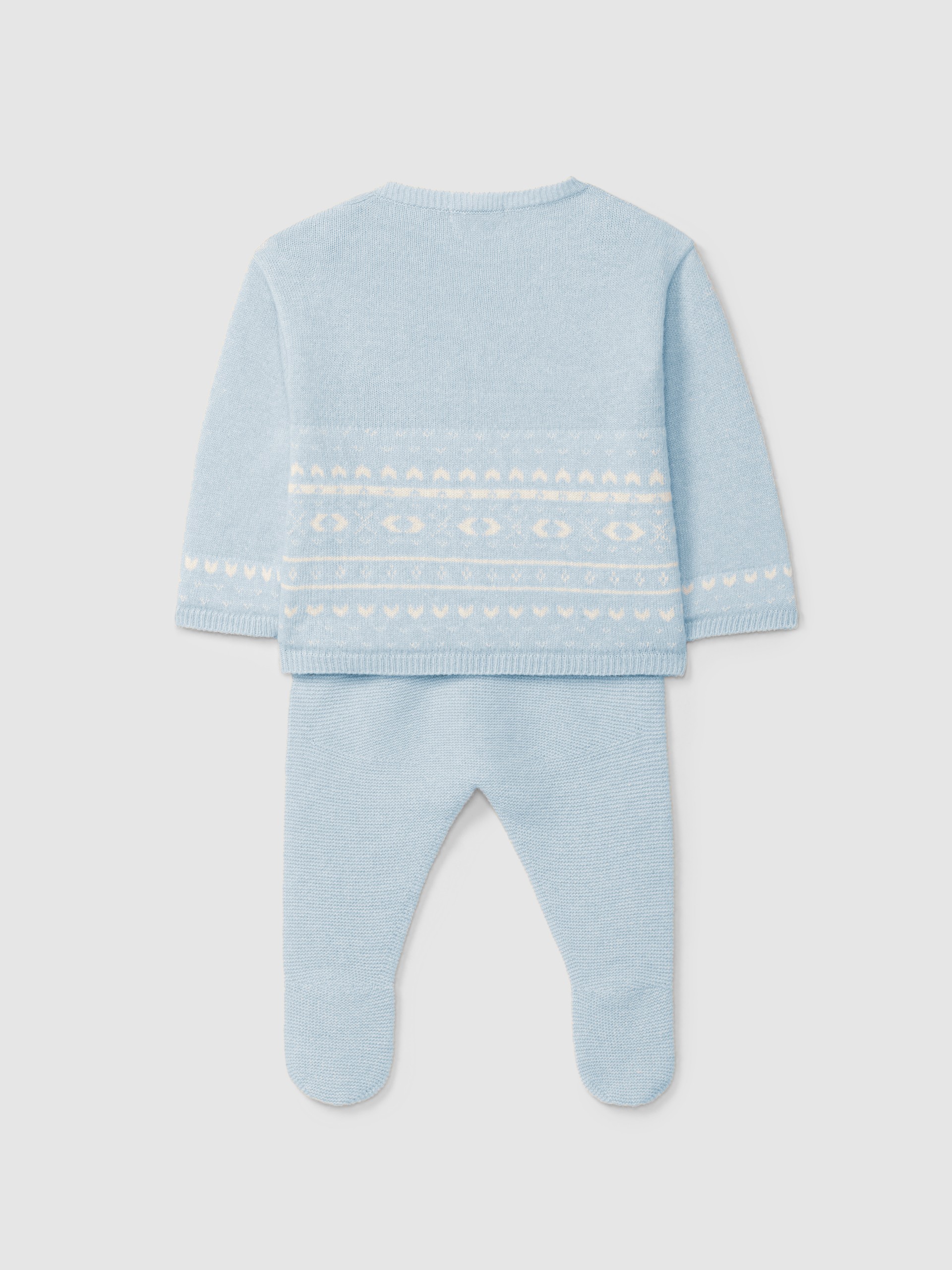 Ensemble composé de deux pièces tricoté avec jacquard