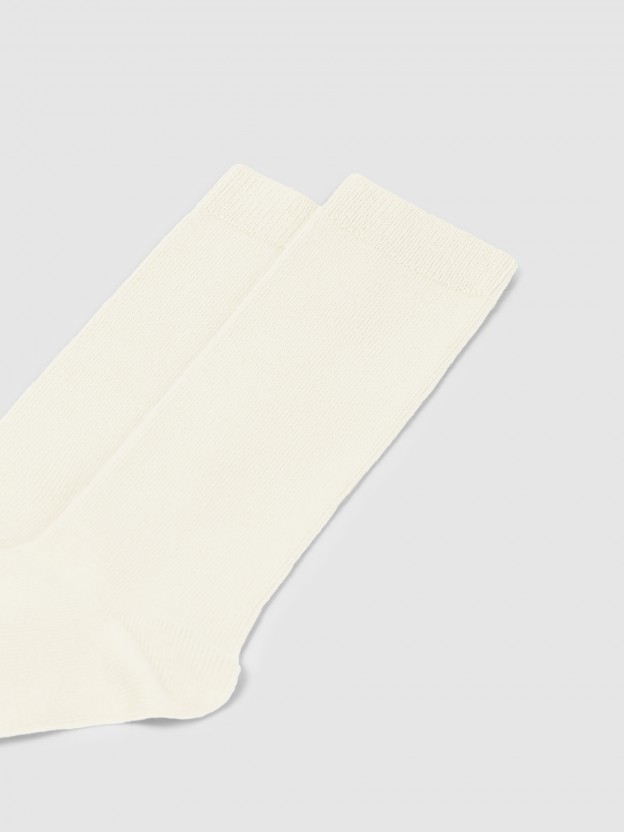 Chaussettes hautes basiques unies C�ndor