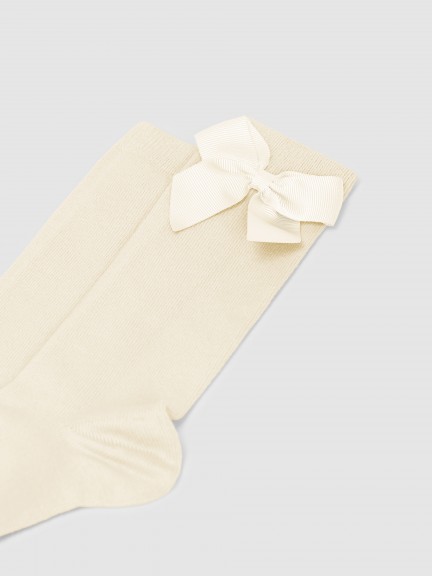 Chaussettes hautes cotton avec noeud latéral Cóndor Chaussettes hautes cotton avec noeud latéral Cóndor