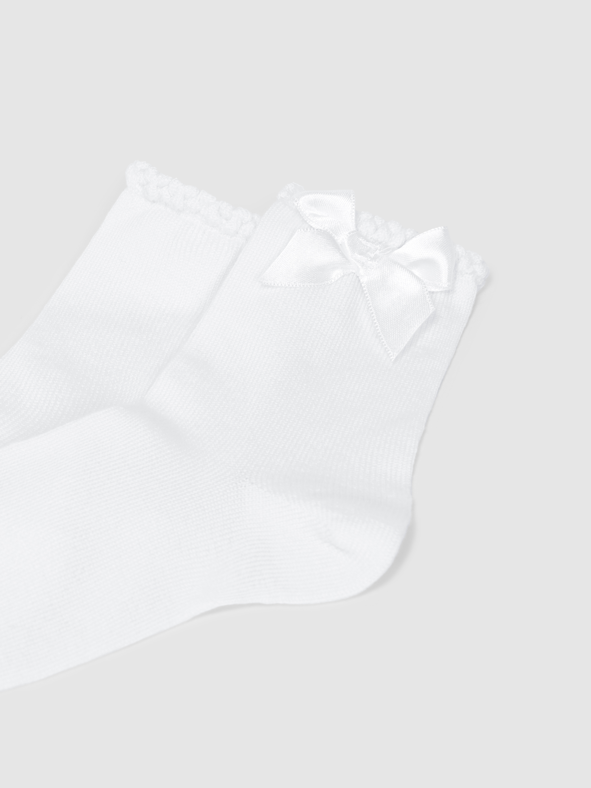 Short socks with grossgrain side bow Cóndor