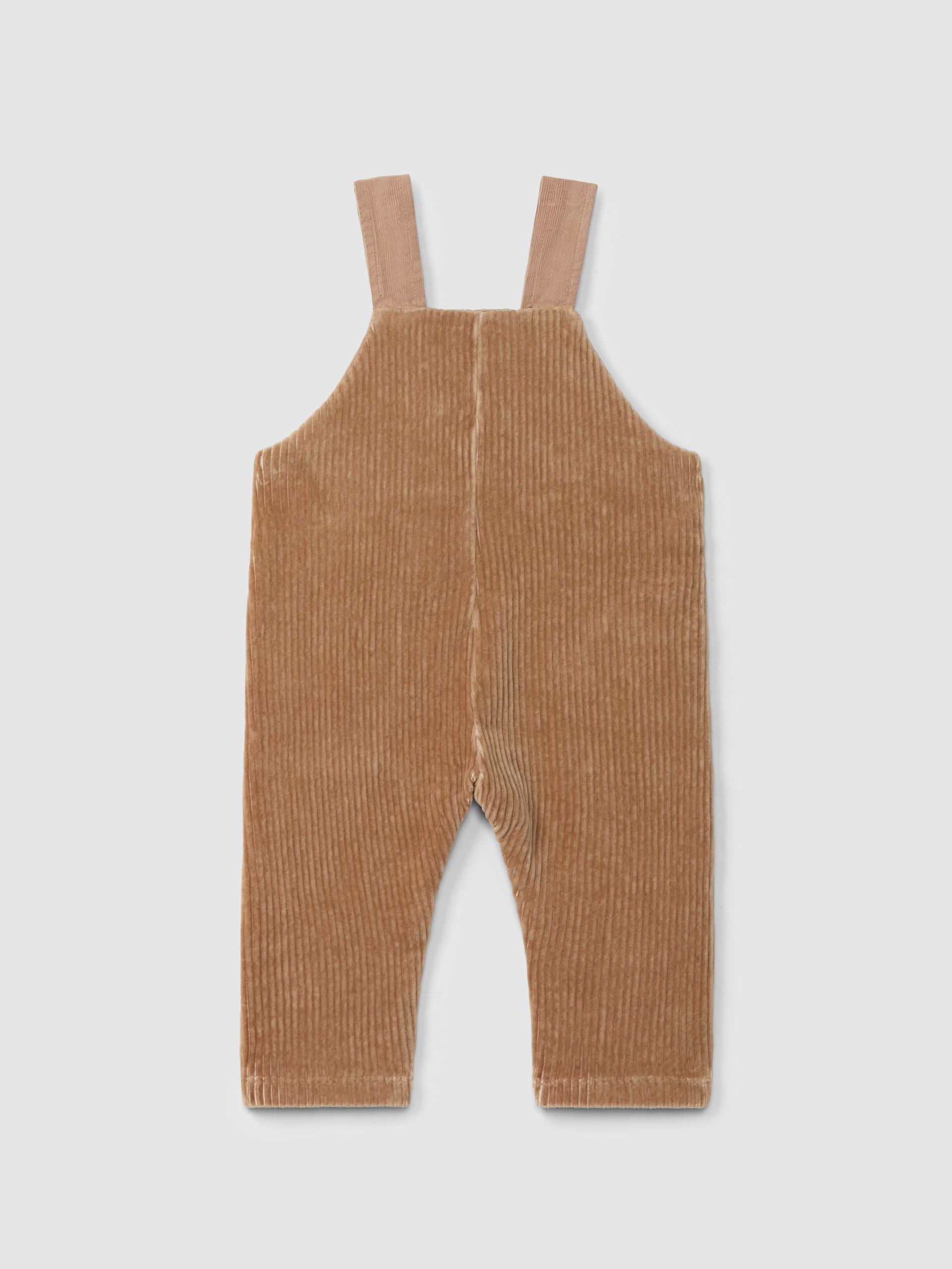Dungarees in corduroy-type fabric with pockets