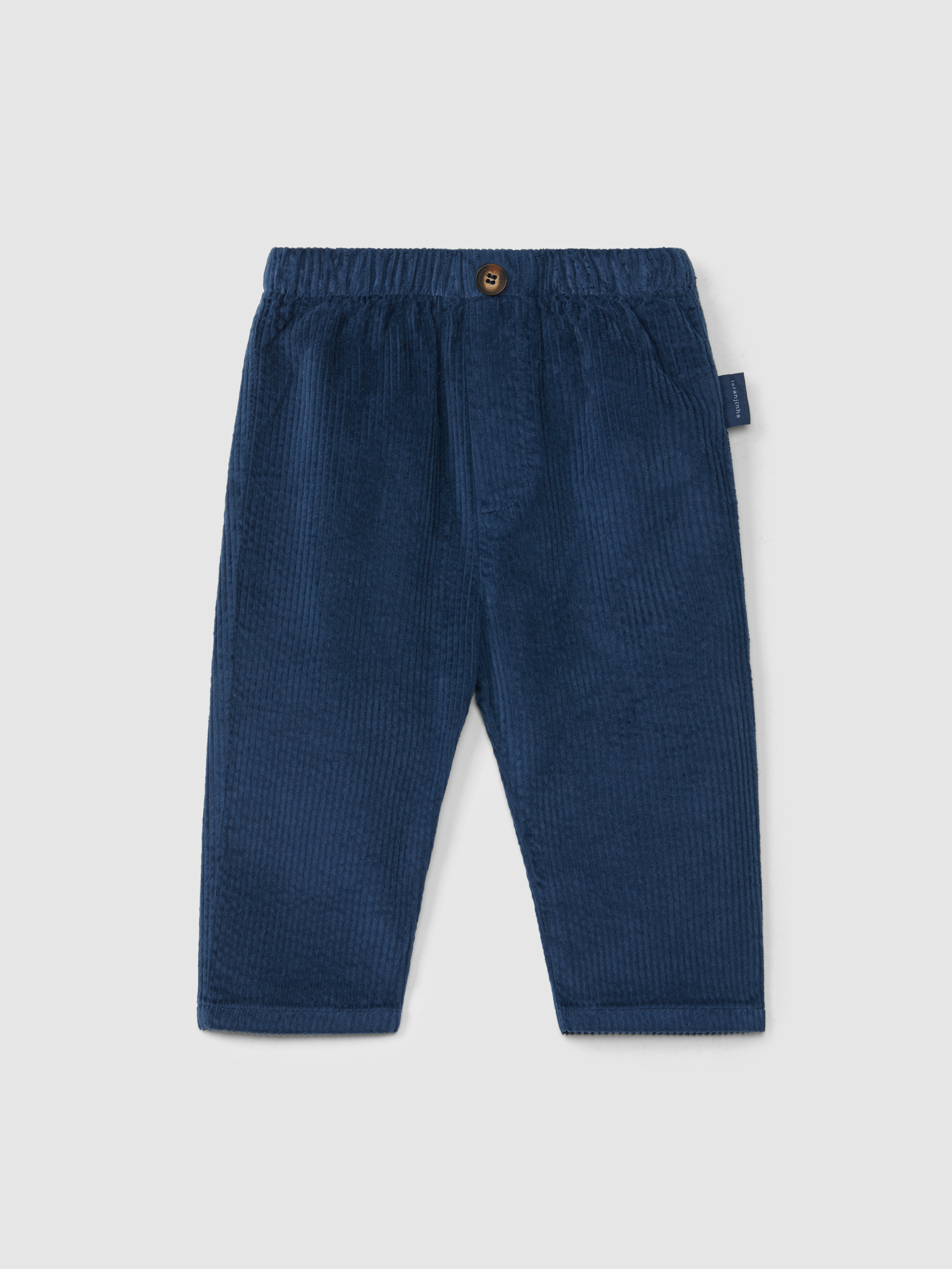 Pull-up corduroy pants