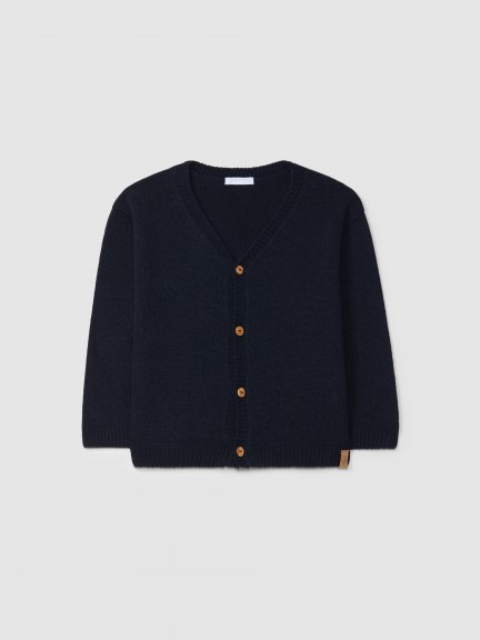 Gilet tricot� col en V