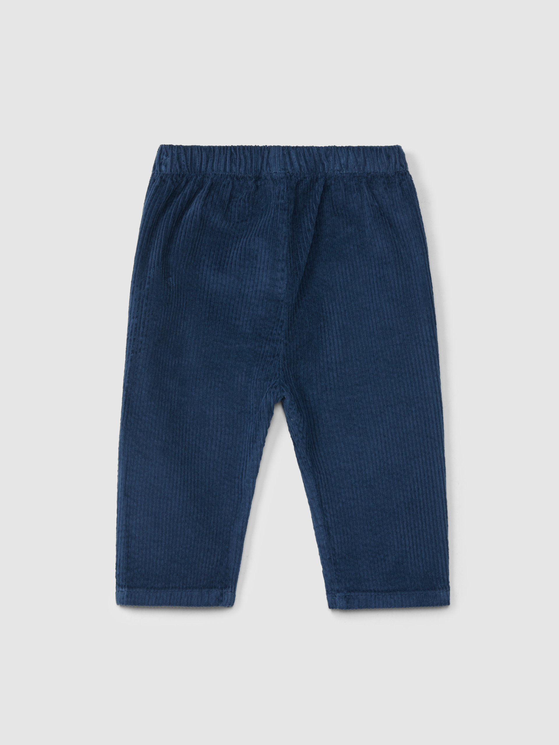 Pull-up corduroy pants