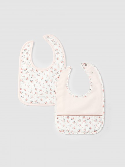 Pack de deux bavoirs imprimés Pack de deux bavoirs imprimés