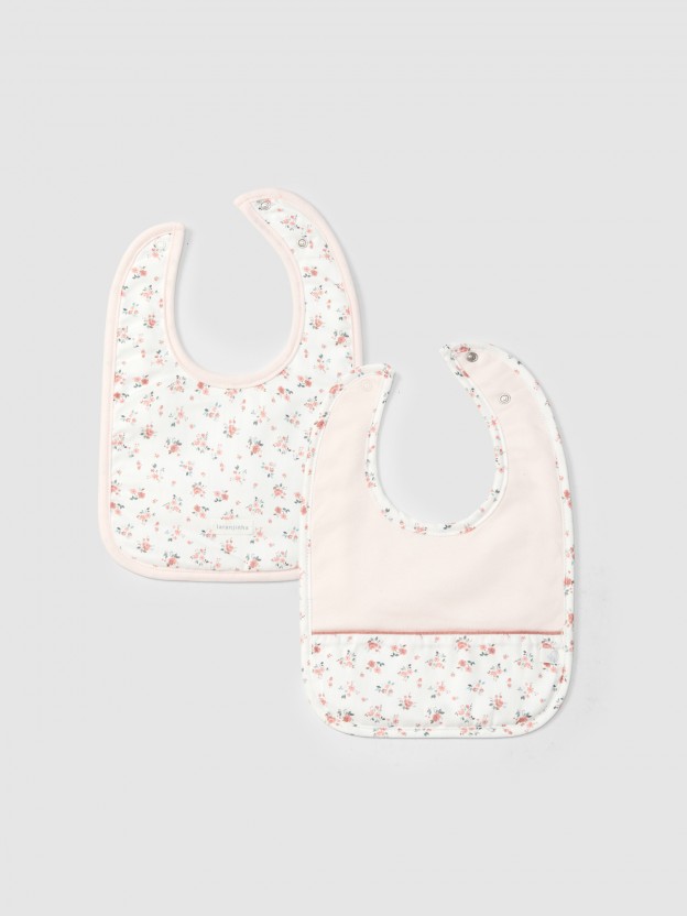 Pack de deux bavoirs imprimés Pack de deux bavoirs imprimés