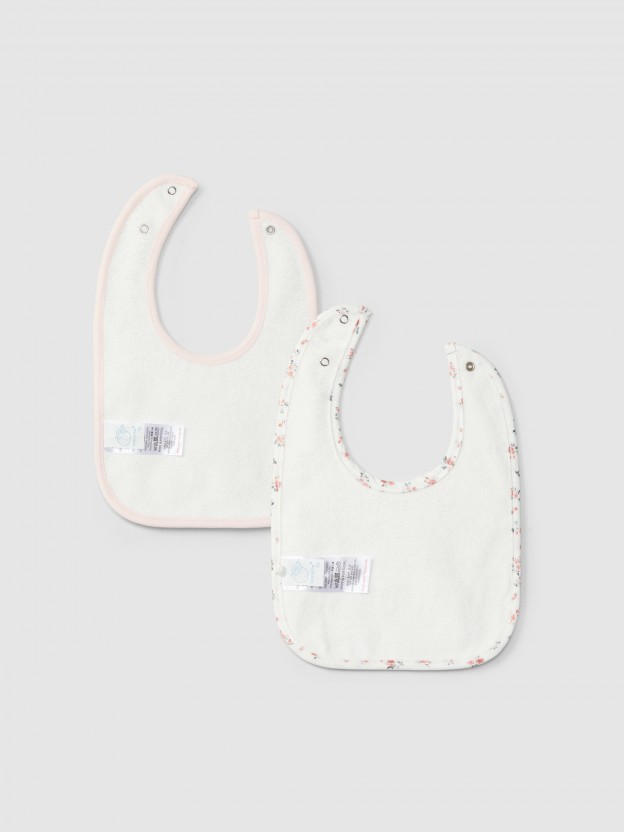 Pack de deux bavoirs imprimés Pack de deux bavoirs imprimés