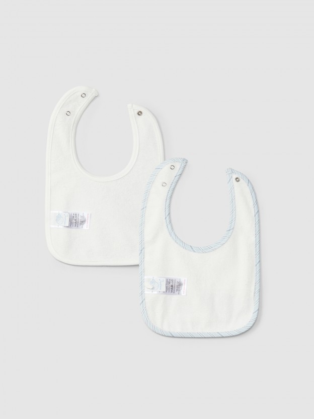 Pack de dos baberos estampados
