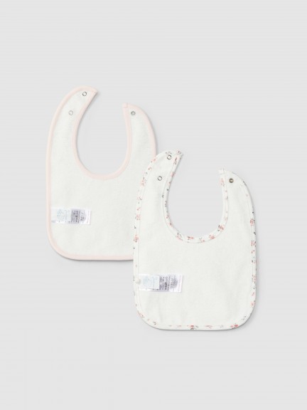 Pack de deux bavoirs imprimés Pack de deux bavoirs imprimés