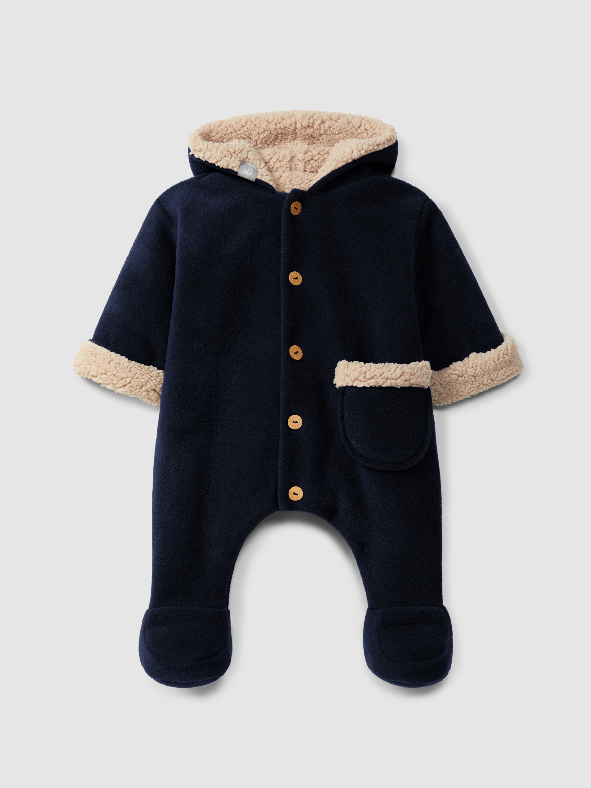 Combinaison de chaleur polaire à capuche