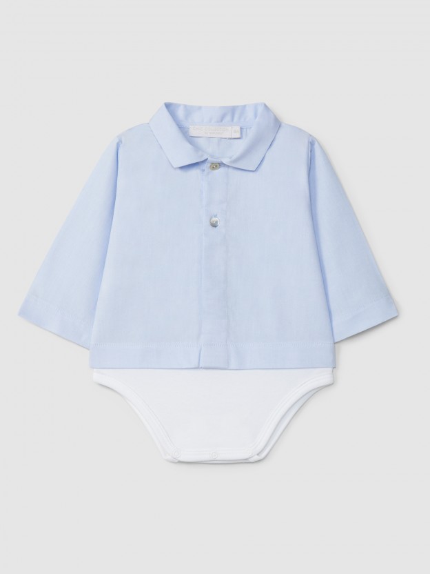 Bodyshirt pointy colllar