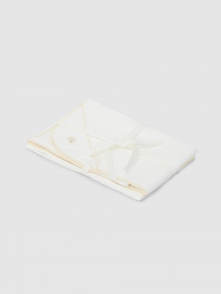 Pack of two burping cloths with embroidered detail