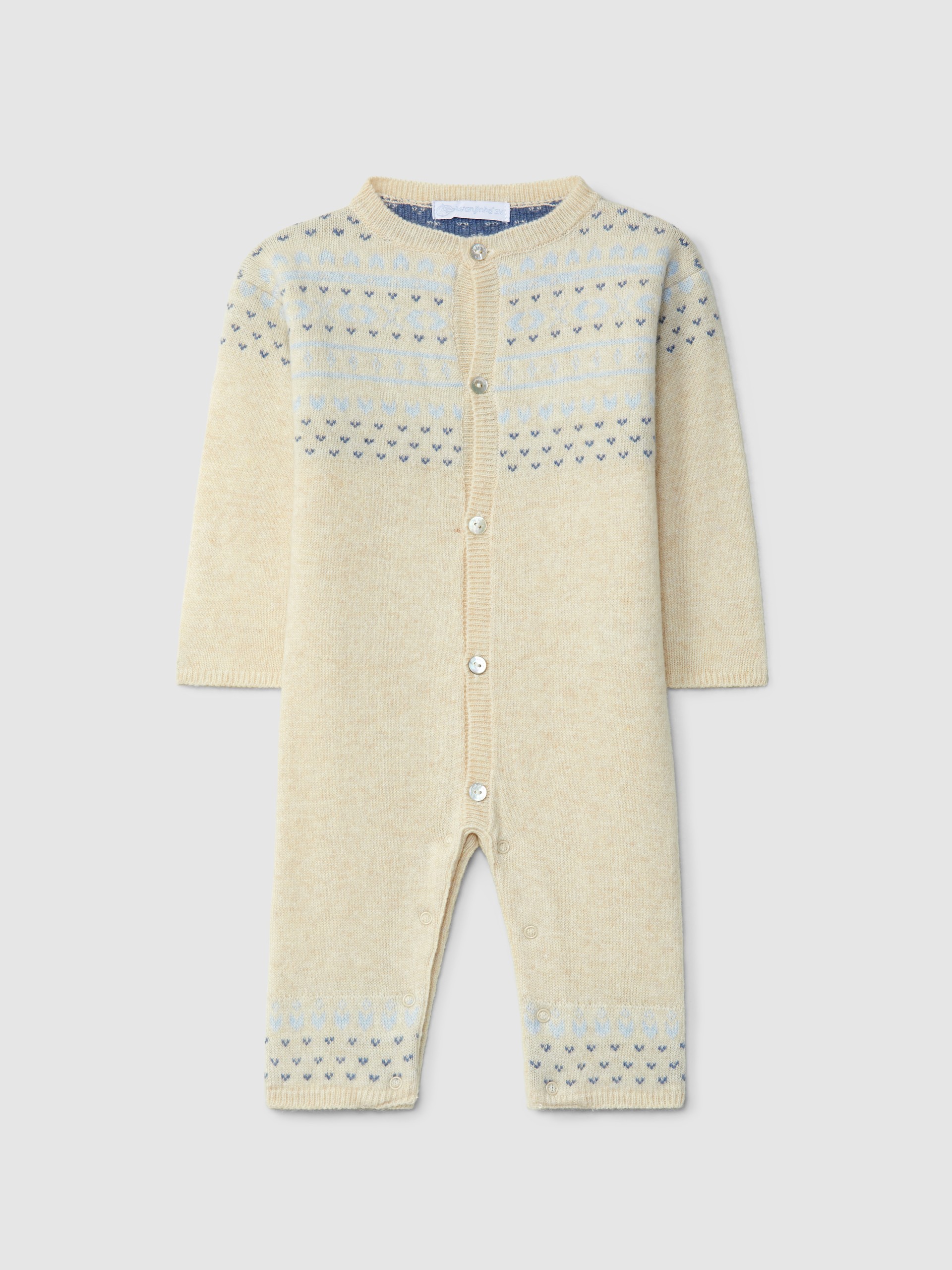 Jacquard knitted jumpsuit