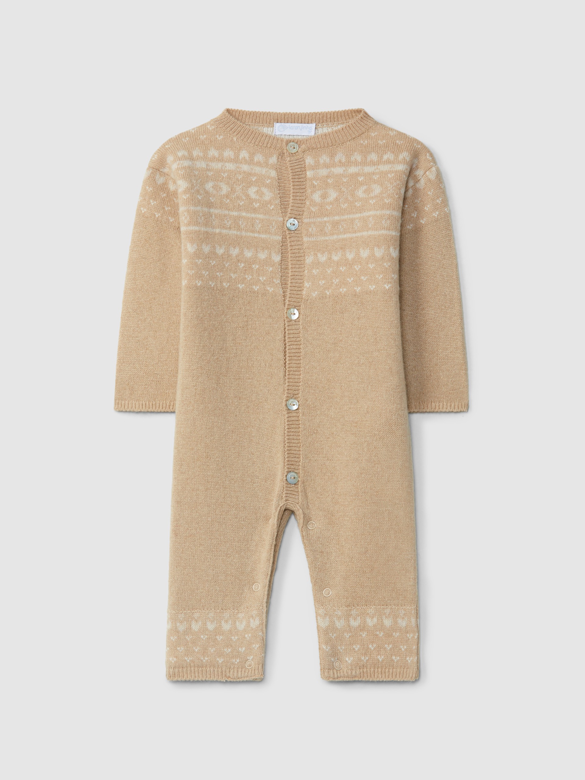 Salopette tricotée jacquard