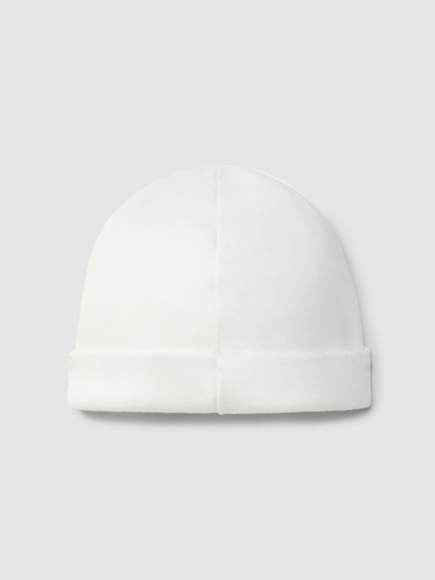 Plain cotton beanie